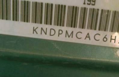 VIN prefix KNDPMCAC6H72