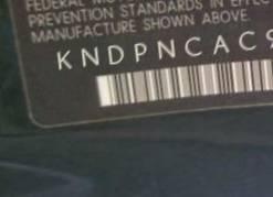 VIN prefix KNDPNCAC9H71