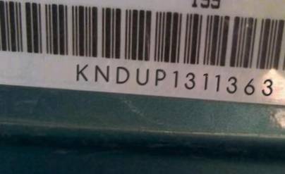 VIN prefix KNDUP1311363