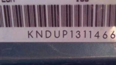 VIN prefix KNDUP1311466