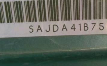 VIN prefix SAJDA41B753A