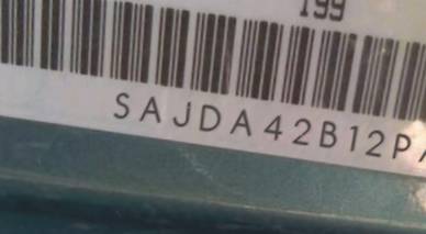 VIN prefix SAJDA42B12PA