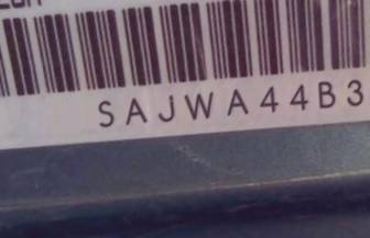 VIN prefix SAJWA44B385B