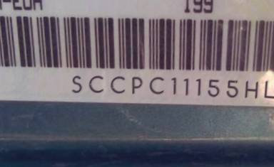 VIN prefix SCCPC11155HL