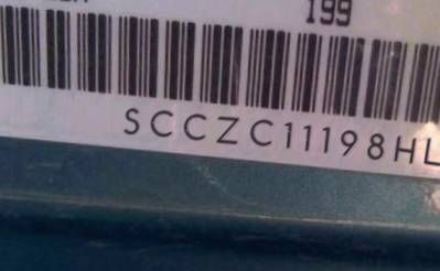 VIN prefix SCCZC11198HL