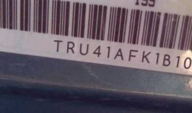 VIN prefix TRU41AFK1B10