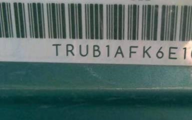 VIN prefix TRUB1AFK6E10