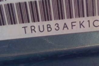 VIN prefix TRUB3AFK1C19