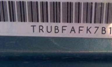 VIN prefix TRUBFAFK7B10