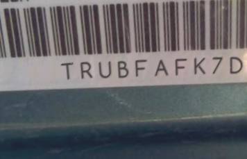 VIN prefix TRUBFAFK7D10