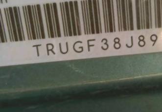 VIN prefix TRUGF38J8910
