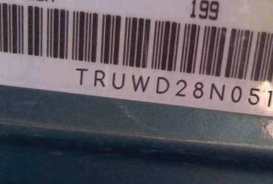 VIN prefix TRUWD28N0510