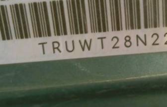 VIN prefix TRUWT28N2210