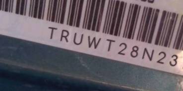 VIN prefix TRUWT28N2310