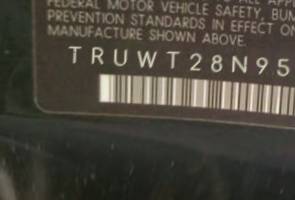 VIN prefix TRUWT28N9510