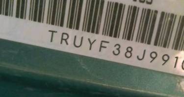 VIN prefix TRUYF38J9910