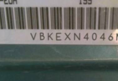 VIN prefix VBKEXN4046M7