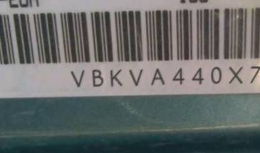 VIN prefix VBKVA440X7M9