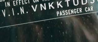 VIN prefix VNKKTUD30FA0
