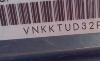 VIN prefix VNKKTUD32FA0