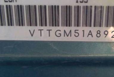 VIN prefix VTTGM51A8921