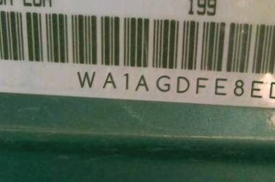 VIN prefix WA1AGDFE8ED0