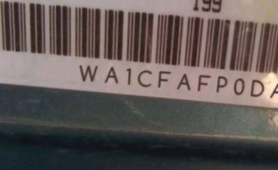 VIN prefix WA1CFAFP0DA0