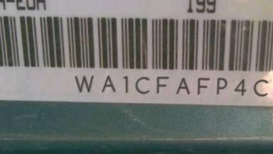 VIN prefix WA1CFAFP4CA1