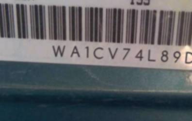 VIN prefix WA1CV74L89D0