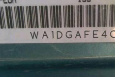 VIN prefix WA1DGAFE4CD0