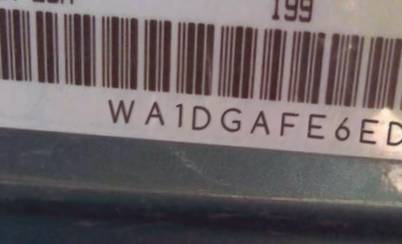 VIN prefix WA1DGAFE6ED0