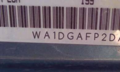 VIN prefix WA1DGAFP2DA0