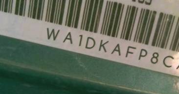 VIN prefix WA1DKAFP8CA1
