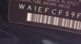 VIN prefix WA1EFCFS9FR0