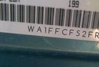 VIN prefix WA1FFCFS2FR0