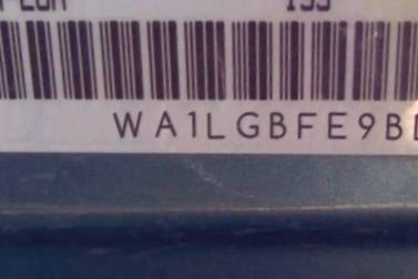 VIN prefix WA1LGBFE9BD0