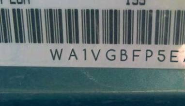 VIN prefix WA1VGBFP5EA0