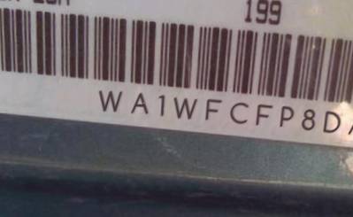 VIN prefix WA1WFCFP8DA0