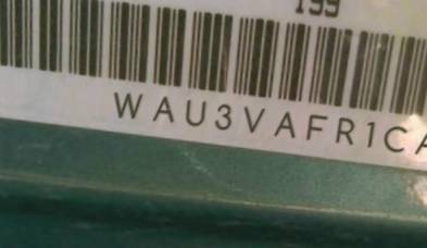 VIN prefix WAU3VAFR1CA0