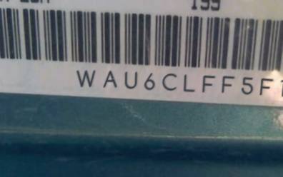 VIN prefix WAU6CLFF5F11