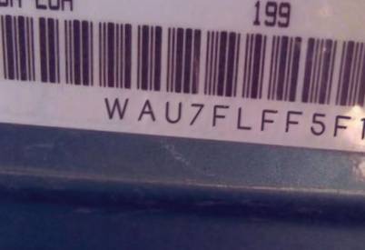 VIN prefix WAU7FLFF5F11