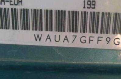 VIN prefix WAUA7GFF9G11