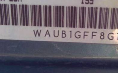 VIN prefix WAUB1GFF8G10