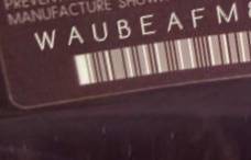 VIN prefix WAUBEAFM8BA0