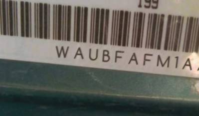 VIN prefix WAUBFAFM1AA1