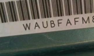 VIN prefix WAUBFAFM8AA1