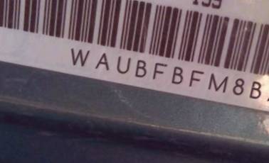 VIN prefix WAUBFBFM8BA0