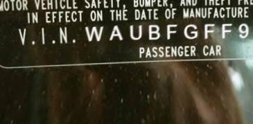VIN prefix WAUBFGFF9F11