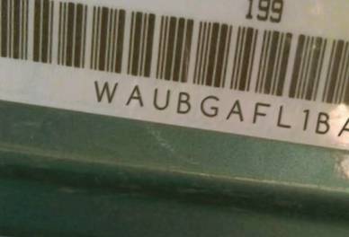VIN prefix WAUBGAFL1BA0