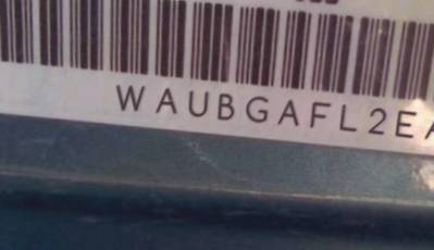 VIN prefix WAUBGAFL2EA0